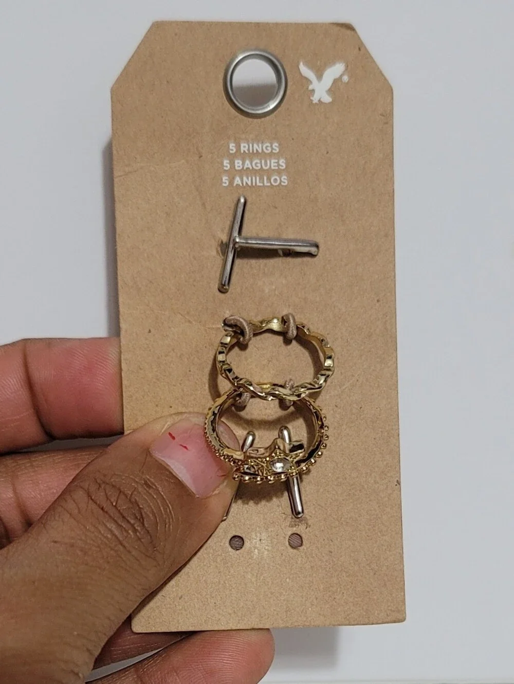 American Eagle Outfitters Gold Tone Rings Size 6